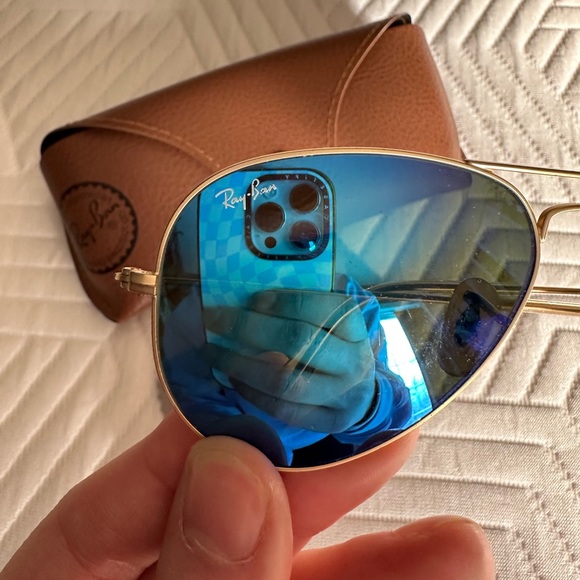 Ray-Ban Accessories - Ray-ban Aviator Blue Flash Lenses